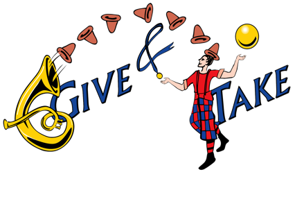 logo of the give and take jugglers
