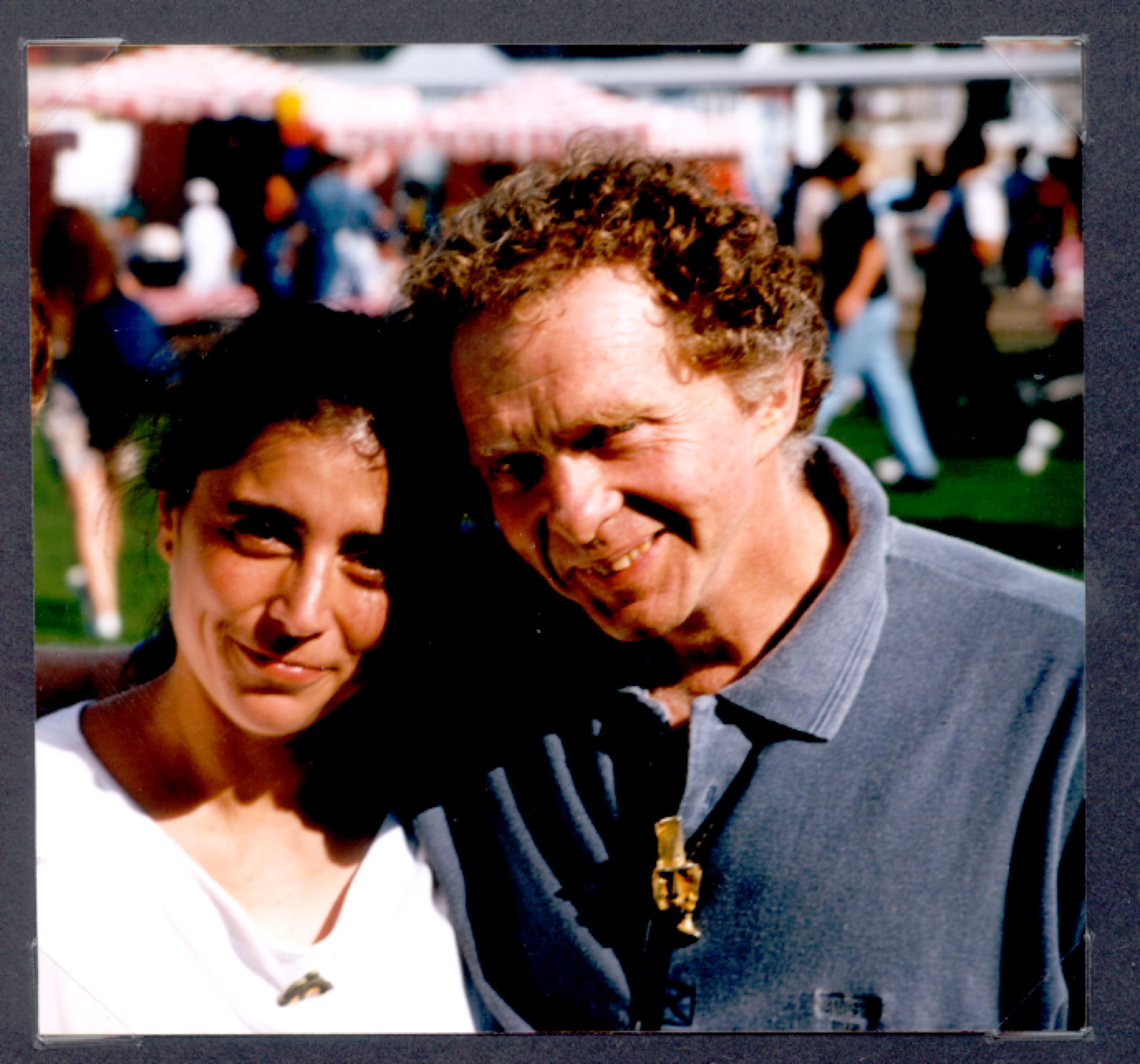charming photo of dave and elsa smiling